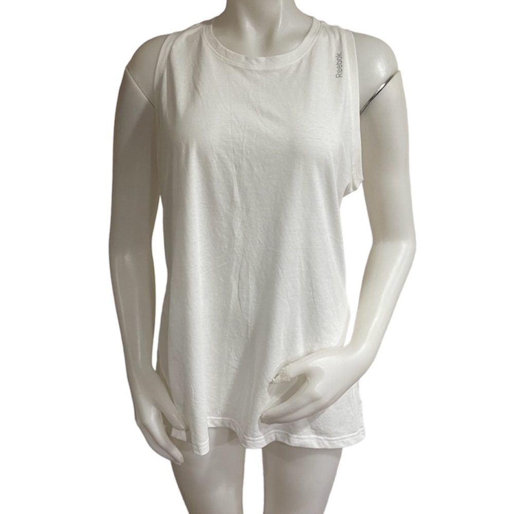 Reebok Jersey Tank Pure White Size Large